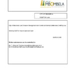 background image of a document related to land invasion and informal settlement by-laws in Mbombela